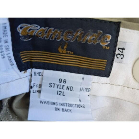 Gamehide Brush Guard Pants Hunting Fishing Men’s 34x33 Khaki Brown - Picture 5 of 10